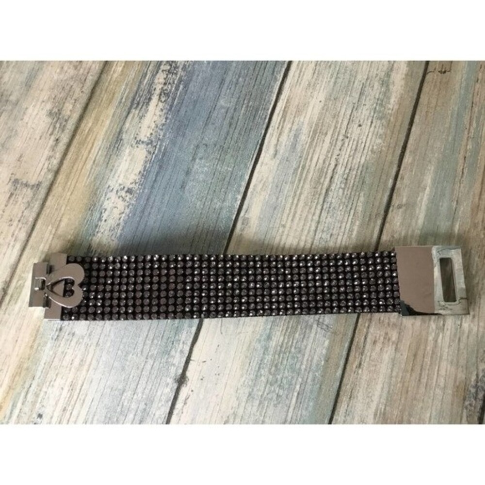 Black Rhinestone Bracelet - Picture 2 of 4